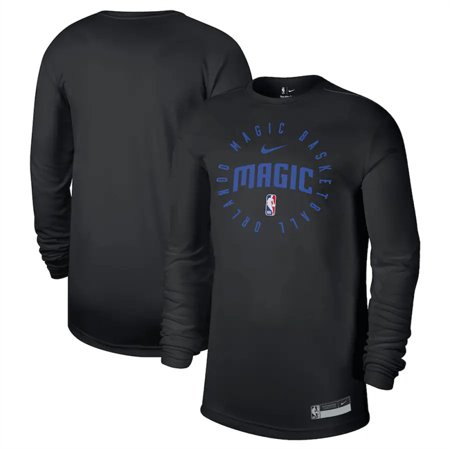 Men's Orlando Magic Black 2024/25 Legend On-Court Practice Long Sleeve T-Shirt